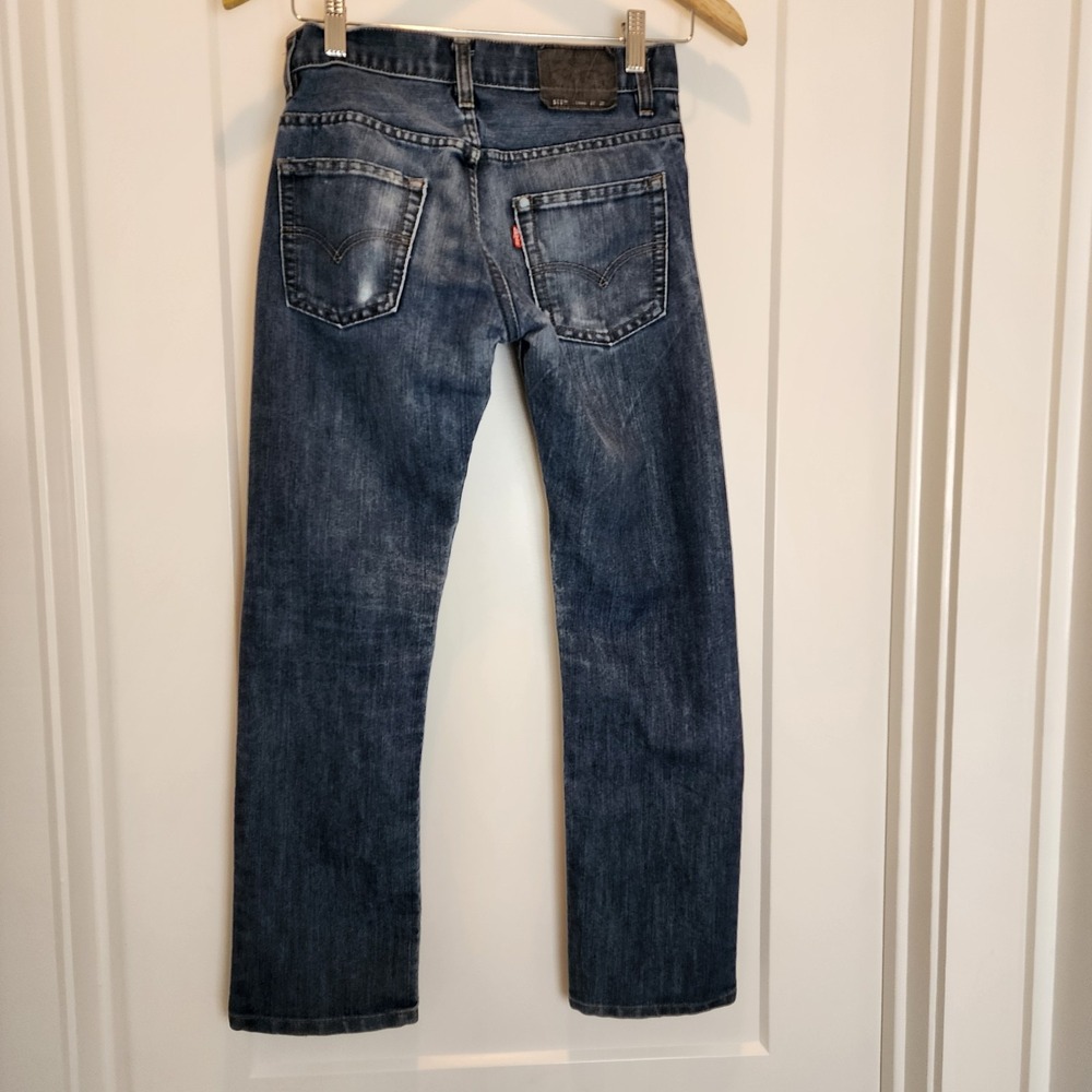 Boys Levi's 511 Slim Fit Jeans Youth Size 14 Reg Blue Denim 27 x 27